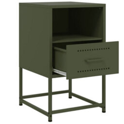 Berkfield Bedside Cabinets 2 Pcs Olive Green 36X39X60.5 Cm Steel - thumbnail 9