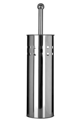 Premier Housewares Interiors By Premier Modern Square Toilet Brush & Holder,hygienic Bathroom Cleaner,stainless Steel Cleaning Brush,toilet Scrubber
