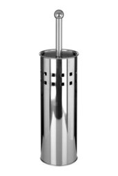 Premier Housewares Interiors By Premier Modern Square Toilet Brush & Holder,hygienic Bathroom Cleaner,stainless Steel Cleaning Brush,toilet Scrubber - thumbnail 2