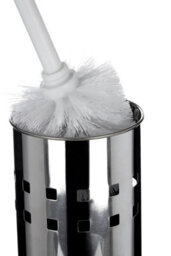 Premier Housewares Interiors By Premier Modern Square Toilet Brush & Holder,hygienic Bathroom Cleaner,stainless Steel Cleaning Brush,toilet Scrubber - thumbnail 4
