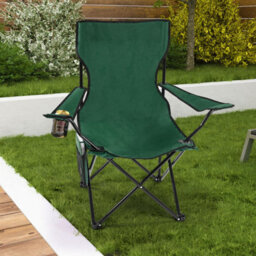 Taylor & Brown Set Of 2 Folding Camp Chairs  Lightweight, Portable With Cup Holder, Side Pocket & Bag For Camping & Outdoor Use - thumbnail 2