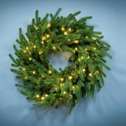 Christmas Tree World The Pre-Lit 60Cm Ultra Mountain Pine Wreath - thumbnail 2