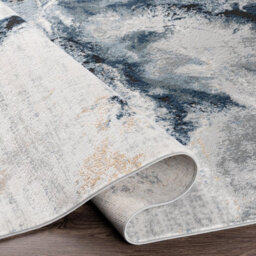 Livabliss Jolie-Abstract Blue Grey Beige Black Modern Marble Living Dining Bedroom Rug 200 X 275 Cm Easy Care, Non Shedding - thumbnail 4
