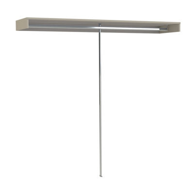 Spacepro Pebble Grey Large Wardrobe Bedroom Hanging Shelf & Hanging Rail Storage Kit (H)2800mm (L)2400mm (D)500mm - image 1