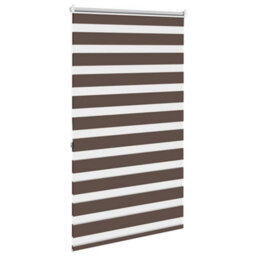 Walplus Coffee Zebra Blind 80 X 175 Cm - Light Filtering Roller Blind With Hardware - thumbnail 4