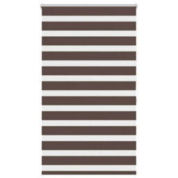Walplus Coffee Zebra Blind 80 X 175 Cm - Light Filtering Roller Blind With Hardware - thumbnail 2