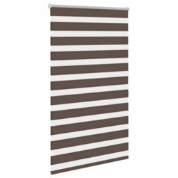 Walplus Coffee Zebra Blind 80 X 175 Cm - Light Filtering Roller Blind With Hardware - thumbnail 3