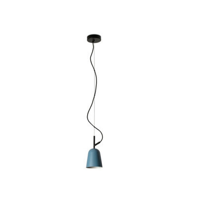 Luminosa Lighting Luminosa Studio 11Cm Dome Pendant Ceiling Light Matt Black, Blue - image 1