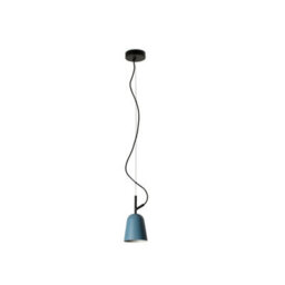 Luminosa Lighting Luminosa Studio 11Cm Dome Pendant Ceiling Light Matt Black, Blue - thumbnail 1