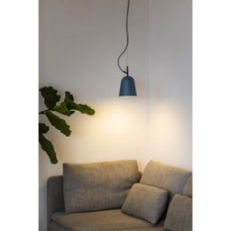 Luminosa Lighting Luminosa Studio 11Cm Dome Pendant Ceiling Light Matt Black, Blue - thumbnail 4