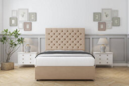 "Comfort Winslow Pebble Plush Divan Bed Set 2 Drawers Same Side - 26"" Strutted 2'6 Small Single" - thumbnail 1