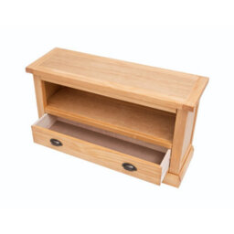 Cabinet Bits Lucca Waxed 1 Drawer Tv Cabinet Brass Cup Handle - thumbnail 4