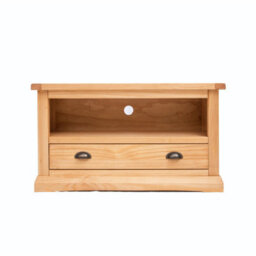 Cabinet Bits Lucca Waxed 1 Drawer Tv Cabinet Brass Cup Handle - thumbnail 1