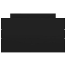 Berkfield Bed Frame With Headboard And Footboard Black 100X200 Cm - thumbnail 6