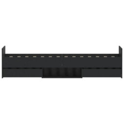 Berkfield Bed Frame With Headboard And Footboard Black 100X200 Cm - thumbnail 7