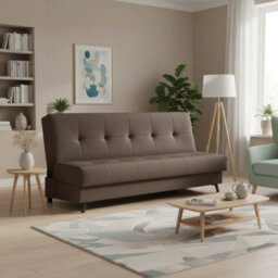 Enduro Xiii Sofa Modern Upholstered Living Room Sofa Comfortable And Stylish Available In Multiple Colors For Relaxing Light Brown - thumbnail 1