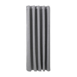 Living And Home Light Gray 2-Piece Blackout Double-Sided Linen/linen-Like Curtain Set, 168Cm X 183Cm - thumbnail 3