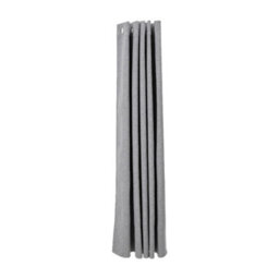 Living And Home Light Gray 2-Piece Blackout Double-Sided Linen/linen-Like Curtain Set, 168Cm X 183Cm - thumbnail 2