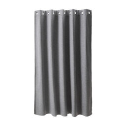 Living And Home Light Gray 2-Piece Blackout Double-Sided Linen/linen-Like Curtain Set, 168Cm X 183Cm - thumbnail 4