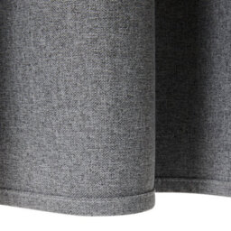 Living And Home Light Gray 2-Piece Blackout Double-Sided Linen/linen-Like Curtain Set, 168Cm X 183Cm - thumbnail 6