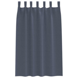 Berkfield Curtains With Curtains 2 Pcs Anthracite Polyester - thumbnail 3