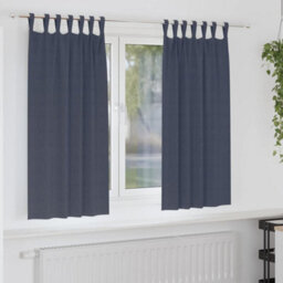 Berkfield Curtains With Curtains 2 Pcs Anthracite Polyester