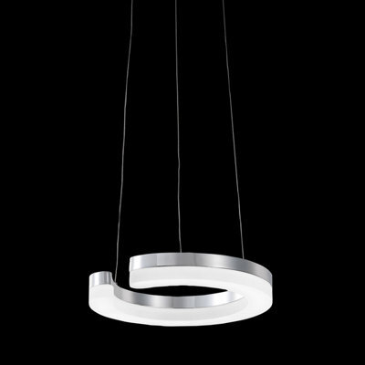 Luminosa Lighting Luminosa Blunder Modern 1 Light Integrated Led Pendant Ceiling Light, 3000K