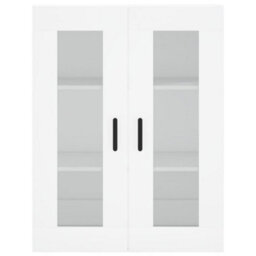Berkfield Wall Mounted Cabinets 2 Pcs White Engineered Wood - thumbnail 6