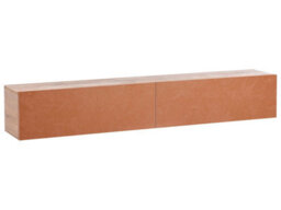 Wyld And Coco Wall-Mounted Tv Stand Red Brown For Tvs Up To 70 Inch With Two Hidden Cabinets - thumbnail 3