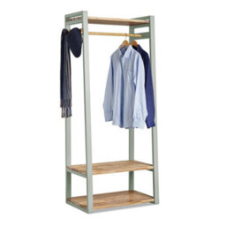 Statement Furniture Florence Sage Green Open Wardrobe With Shelves - thumbnail 4