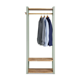 Statement Furniture Florence Sage Green Open Wardrobe With Shelves - thumbnail 6
