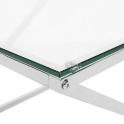 Beliani Coffee Table Beverly Glass Silver - thumbnail 5
