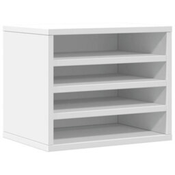 Walplus Desk Organiser White 36X26X29.5 Cm Engineered Wood - thumbnail 2
