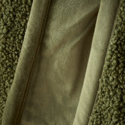 Catherine Lansfield So Soft Velvet Boucle 130X170 Cm Blanket Throw Olive Green - thumbnail 2