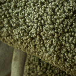 Catherine Lansfield So Soft Velvet Boucle 130X170 Cm Blanket Throw Olive Green - thumbnail 3