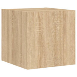 Berkfield Tv Wall Cabinet With Led Lights Sonoma Oak 30.5X35X30 Cm - thumbnail 3
