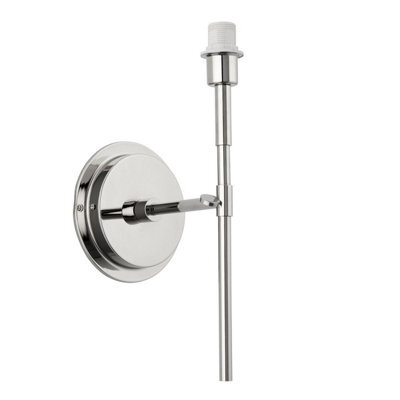 Luminosa Lighting Luminosa Rennes Fitting Only Wall Lamp, Bright Nickel Plate - image 1