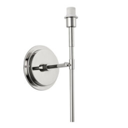 Luminosa Lighting Luminosa Rennes Fitting Only Wall Lamp, Bright Nickel Plate - thumbnail 1