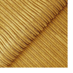 Hannah Jumbo Cord Full Back 3 Seater Sofa Mustard - thumbnail 2