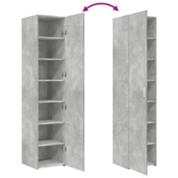 Berkfield Highboard Concrete Grey 40X42.5X185 Cm Engineered Wood - thumbnail 7