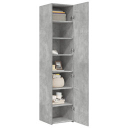 Berkfield Highboard Concrete Grey 40X42.5X185 Cm Engineered Wood - thumbnail 3