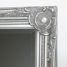 Melody Maison Tall Silver Mirror With Bevelled Glass 47Cm X 142Cm - thumbnail 5
