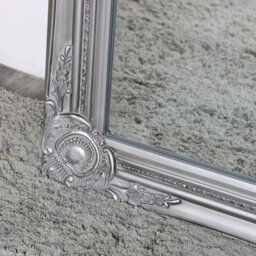 Melody Maison Tall Silver Mirror With Bevelled Glass 47Cm X 142Cm - thumbnail 3