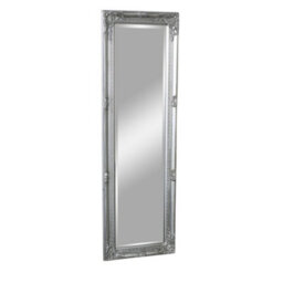 Melody Maison Tall Silver Mirror With Bevelled Glass 47Cm X 142Cm - thumbnail 6