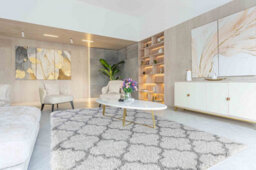 Moroccan Berber Shaggy Rugs Living Room Trellis Light Cream 80X150 Cm