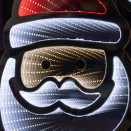 Samuel Alexander 40Cm Light Up Santa's Face Infinity Christmas Decoration With Red And White Leds - thumbnail 7