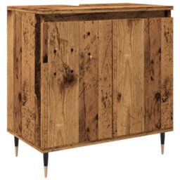 Berkfield Bathroom Cabinet Old Wood 58X33X60 Cm Engineered Wood - thumbnail 2