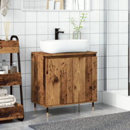 Berkfield Bathroom Cabinet Old Wood 58X33X60 Cm Engineered Wood - thumbnail 3