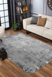 Serenity Modern Abstract Acrylic Contemporary Area Rugs Grey 200X290 Cm - thumbnail 4