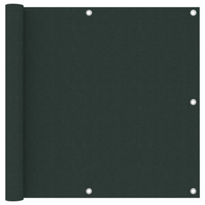 Berkfield Balcony Screen Dark Green 90X600 Cm Oxford Fabric - image 1